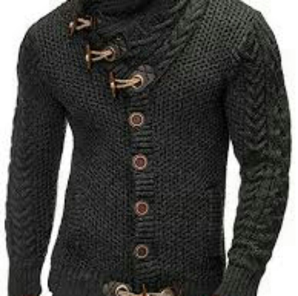 Cartigian sweater with nit staples - Picture 1 of 1